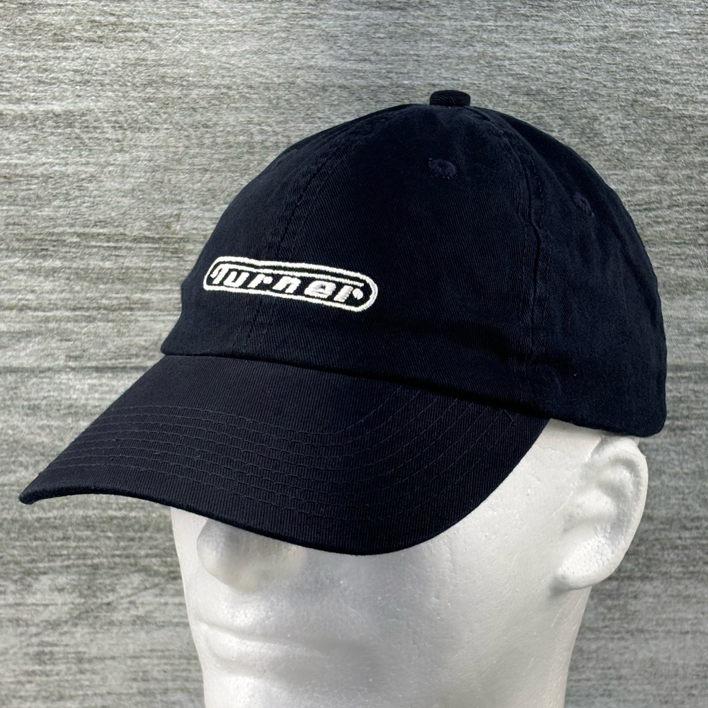 VTG Turner Broadcasting Adjustable Strap Back Dad Hat Cap Adult Blue White Logo
